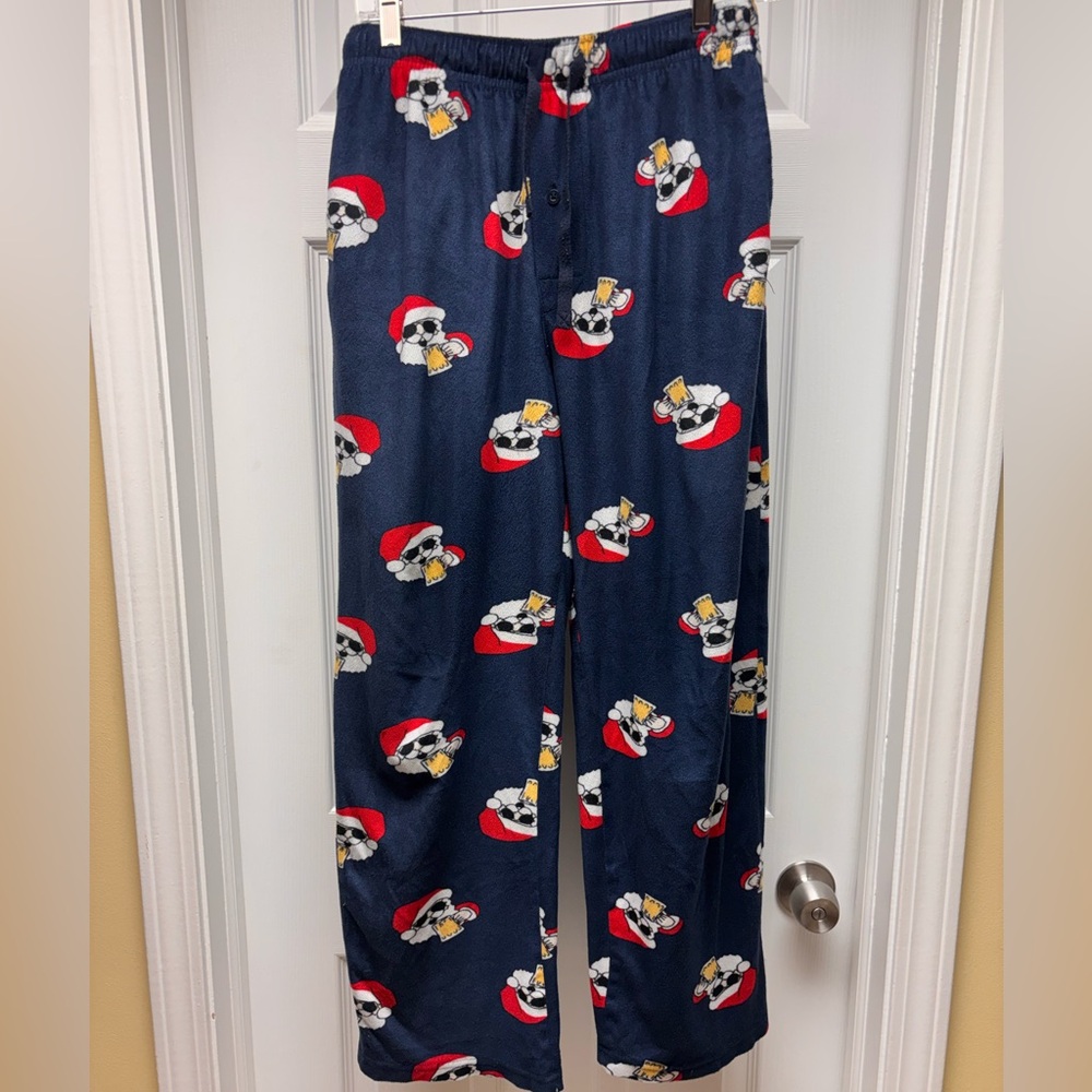 Men’s Christmas Santa PJ Pants – Small (Can Fit Women Too!)